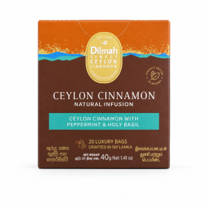 Dilmah Finest Ceylon Cinnamon Natural Infusion – Ceylon Cinnamon with Peppermint & Holy Basil 40g