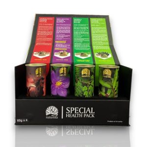 Naturista 4-in-1 Herbal Gift Pack with four 75g powders